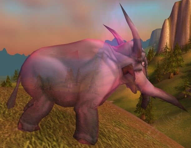 Mulgore Pink Elekk Screenshot